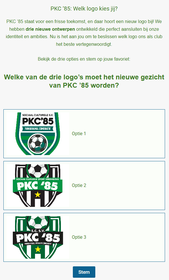 PKC ’85: Tijd voor een nieuw logo!